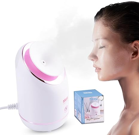 Hydrating and Moisturizing Facial Steamer – Deep Pore Cleanser with Warm Mist for Soft, Glowing Skin and Improved Hydration