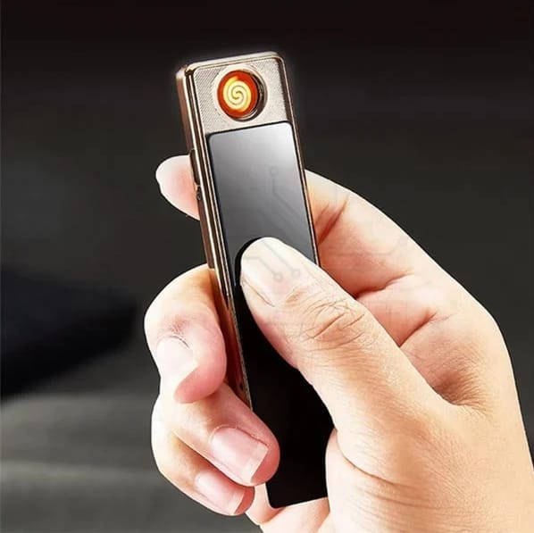 Coil Slim Lighter – Rechargeable Electric Lighter with Windproof Design, Safety Features, and Eco-Friendly Use